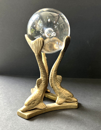 Vintage dolphin solid brass - vintage,