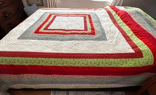 Patchwork quilt bedspread - patchwork,
