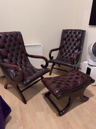Pair chesterfield oxblood - chesterfield,