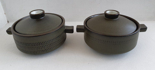 Vintage denby chevron pair - vintage,