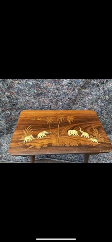 Vintage wooden bone inlay - vintage, &