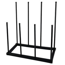 Steel Black Powder Coated Boot Rack 4 Pair Wellie Welly Holder Stand Storage