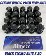 Alloy Wheel Nuts Black Bimecc