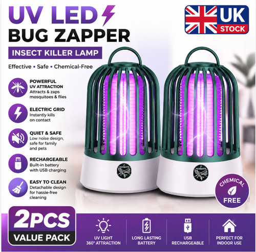 2pcs rechargeable led bug - 2pcs,