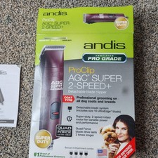 Andis ProClip AGC Super 2-Speed Detachable Blade Clipper With Extra Shears 