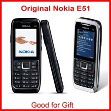 Nokia E Series E51 - Black Steel (Unlocked) Bluetooth camera WIFI Smartphone