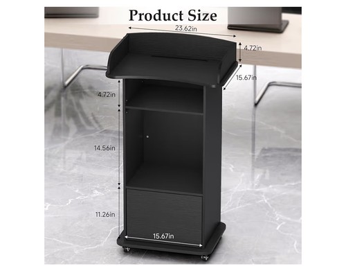 Podium stand portable wood - stand,