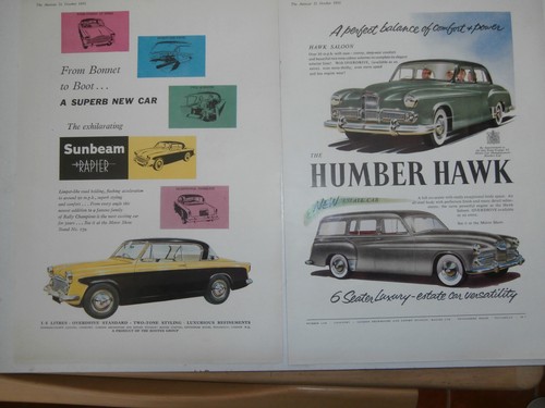 Sunbeam rapier humber hawk - rapier., or