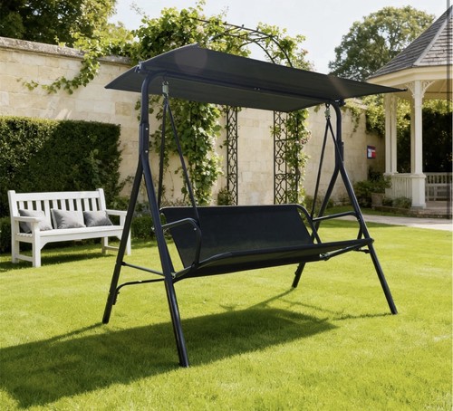 Steel frame patio swing - steel, chair