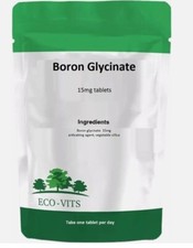 Boron Glycinate 15mg Tablets