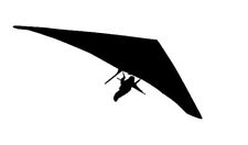 Car sticker hanging glider paraglider hang glider sticker kite 41/3/1