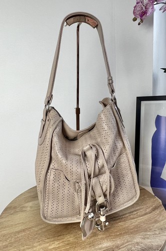 Chloe vintage beige perforated