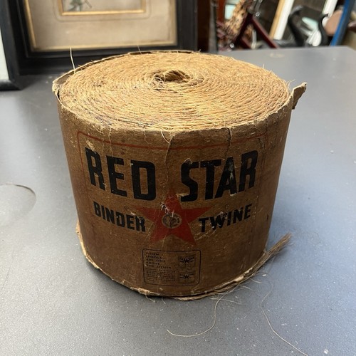 Vintage red star baler twine - red,