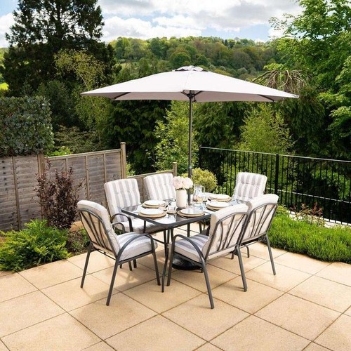 Seater metal dining set - 6,