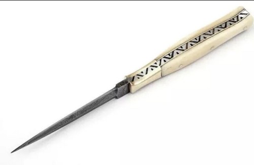 Damascus double edged slick - edged,