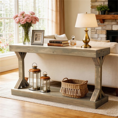 Vintage farmhouse console - farmhouse,