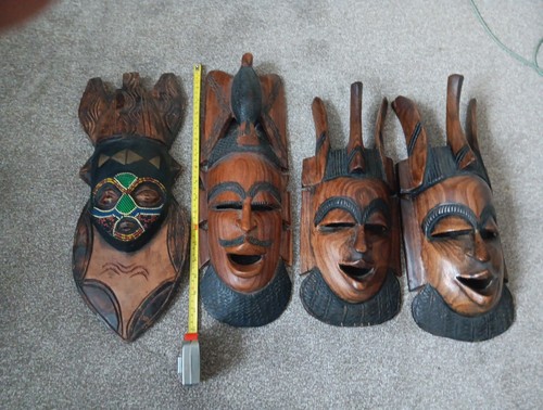 Woden african mask wall - mask,