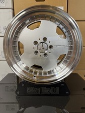 X4 17" STAGGERED AMG WHEELS MERCEDES MONOBLOCK DEEP DISH EURO OZ SCHMIDT 5x112