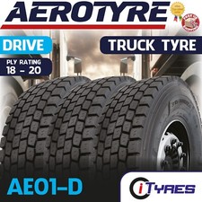 X3 295 80 22.5 AEROTYRE AE01-D HIGH MILEAGE 18PLY TRUCK,LORRY,HGV DRIVE TYRES