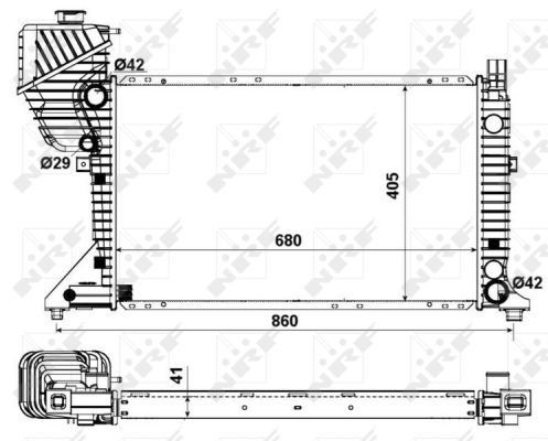 Nrf radiator for mercedes - radiator,
