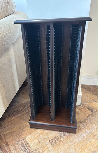 Vintage dark wood - cd, rack
