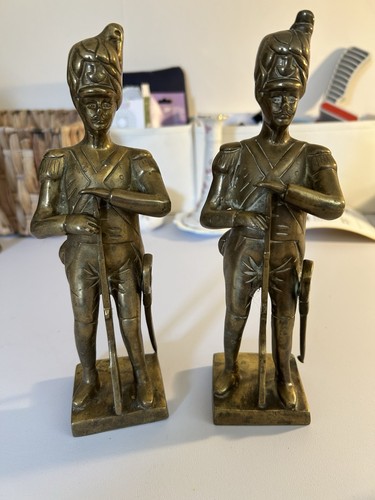 Vintage pair solid brass - vintage,