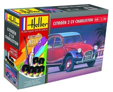 Heller 1: 24 Gift Set - Citroen 2 CV Charleston