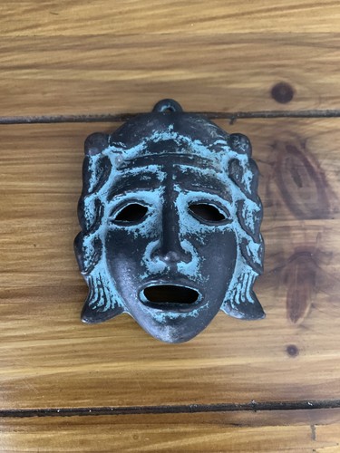 Vintage cast brass drama greek - vintage,