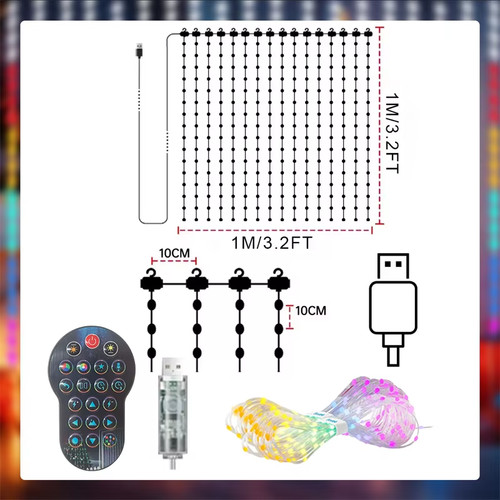 Led smart curtain lights - led,