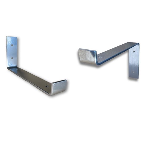 Chrome scaffold board shelf