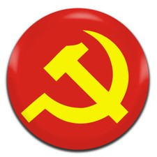Communist Communism Flag 25mm / 1 Inch D Pin Button Badge