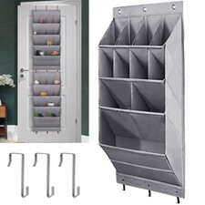 11 Pocket Shoe Holder Organiser Over The Door Hanging Shelf Rack Storage Hook UK