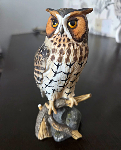 Ceramic pottery owl ornament - ceramic,