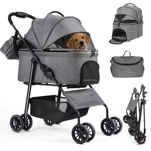 Pet stroller dog - 3-in-1,