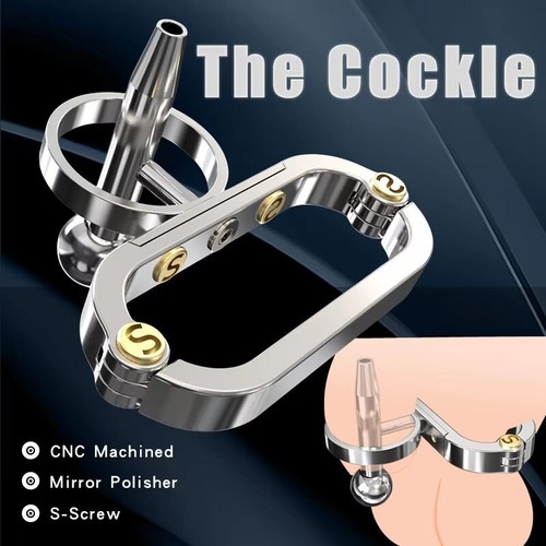 Stainless steel male chastity - stainless,