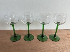 4 X Vintage Luminarc Green