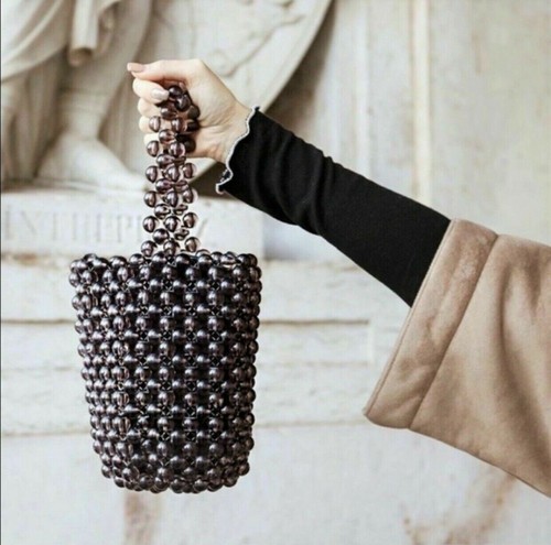Zara purple gray - purple-gray, beaded