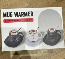 Mug Warmer Set – Electric Plate with Mug & Spoon – Brand New