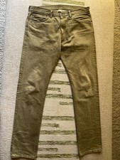 Double RL RRL Ralph Lauren Olive Jeans 34x32 Slim Fit Men’s  This season