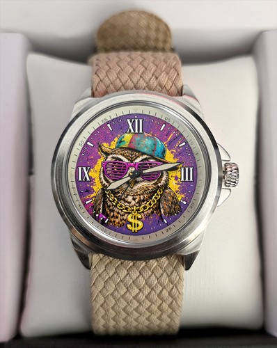 Funny pop art punk - pop, owl