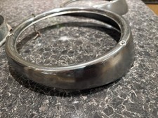 Volkswagen Beetle Genuine Front Chrome Headlight Covers With Light Bracket