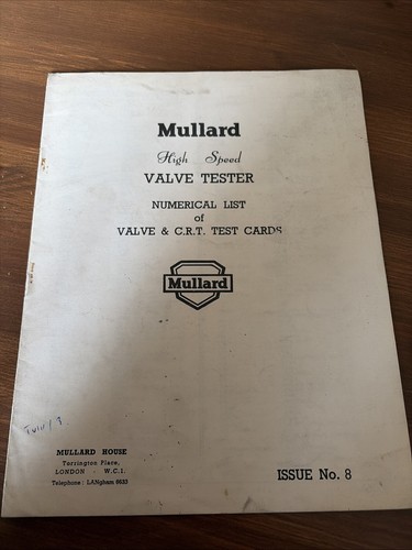 Mullard high speed valve - speed,