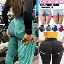 Women Anti-Cellulite Yoga Pants Push Up Tik Tok Leggings Bum Butt Lift Sport Gym