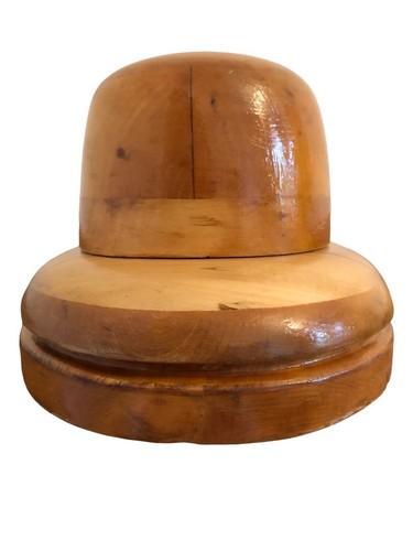 Vintage wooden millinery hat - millinery,