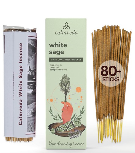 Calmveda white sage incense - calmveda,