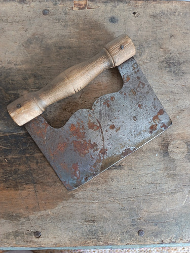 Vintage herb dough hand cutter - hand,