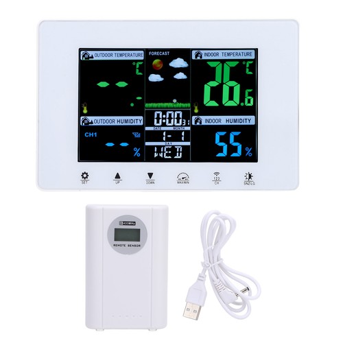 Meteorological clock color - color, lcd
