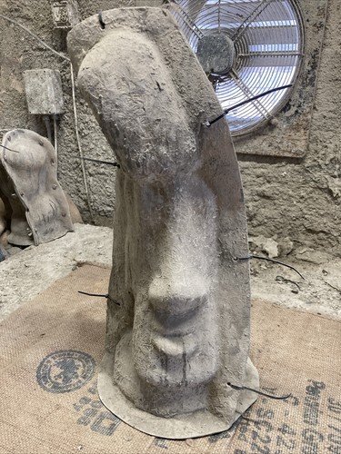 Used fibreglass and latex - and,