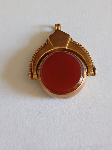 Antique blood stone 9ct gold - blood,