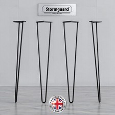 Hairpin Legs - Steel 2 Pin - Various Sizes & Colours - Screws & Feet Protectors